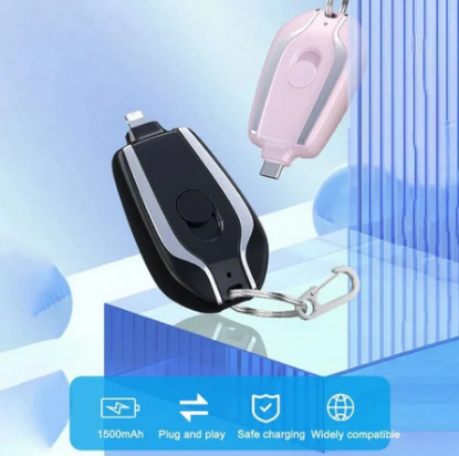 Picture of Pocket Power: Portable Keychain Charger for iPhone Devices - Fast Charging Backup Power Bank on-the-go!🔋