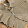 Picture of Summer Streetwear Cargo Shirt for Men - Short Sleeve, Oversized, Multi-Pocket, 100% Cotton - AZ828🌾