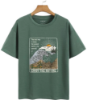 Picture of Waves & Slogan Graphic Drop Shoulder Tee - Casual T-Shirt for Women🌊