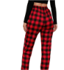 Picture of Gingham Crop Pants with Elastic Waist and Slant Pockets🌸