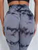 Picture of Tie Dye Sports Tights Seamless Slight Stretch Bubble Butt Push Up Tummy Control Athletic Leggings🔥