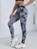 Picture of Tie Dye Sports Tights Seamless Slight Stretch Bubble Butt Push Up Tummy Control Athletic Leggings🔥
