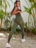 Picture of Seamless Medium Stretch Marled Sports Leggings👌