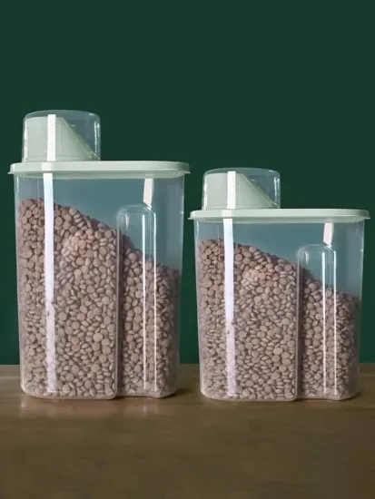 Picture of 1pc Clear Pet Food Container🍲