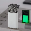 Picture of Dragon Double Flame Lighter - Windproof Jet Fire with Inflatable Crocodile Design for Men's Gift🐲