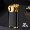 Picture of Dragon Double Flame Lighter - Windproof Jet Fire with Inflatable Crocodile Design for Men's Gift🐲