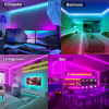 Picture of Transform Your Space with our 5050 RGB LED Strip Lights! 🌟 Choose from 1M-30M with USB Connection, Infrared Remote or Bluetooth Control for Luces Luminous Decoration in your Living Room, Bedroom or Anywhere Else! 💡