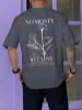Picture of Men Floral & Slogan Graphic Tee ⚘
