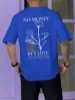 Picture of Men Floral & Slogan Graphic Tee ⚘