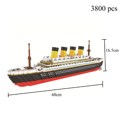 Picture of Experience the Titanic in 3D: Build Your Own Plastic Model Ship with KNEW BUILT Building Blocks for Adults and Kids🛳️